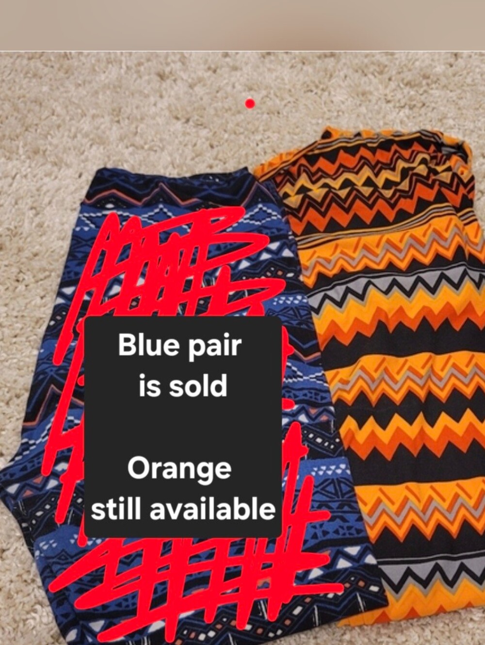 Lularoe TC Leggings - Orange Pair Only!